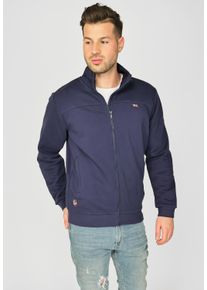 JCC Herren Sweatjacke "310212082", blau, Gr. 4XL, 60% Baumwolle, 40% Polyester, Sweatjacken
