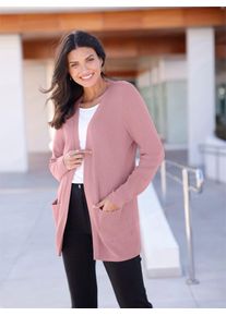 Classic Basics Damen Strickjacke, lila, Gr. 48, unifarben, 80% Viskose, 20% Polyamid, Strickjacken