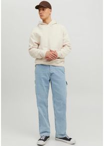 Jack & Jones JACK & JONES Herren Loose-fit-Jeans "JJIEDDIE JJUTILITY SBD 491", blau, modisch, Gr. 31, clean, Denim/Jeans, Obermaterial: 100% Baumwolle, Jeans