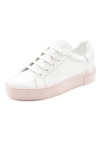ELBSAND Damen Sneaker, Gr. 38, weiß, Obermaterial: 100% Rindsleder. Futter: 100% Textilmaterial. Decksohle: 100% Textilmaterial. Laufsohle: 100%