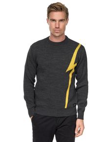 Rusty Neal Herren Strickpullover, gelb, casual, Gr. XXXL, meliert, 75% Polyacryl, 25% Baumwolle, Pullover, mit Blitz-Design