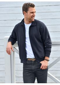 Herren Sweatjacke, blau, Gr. 4, Fruit of the Loom, 70% Baumwolle, 30% Polyester, Sweatjacken