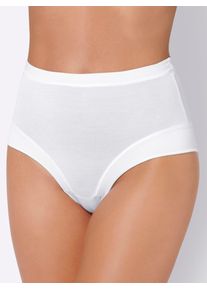 wäschepur WÄSCHEPUR Damen Taillenslip, Gr. 36, weiß, 90% Modal, 10% Elasthan, Unterhosen