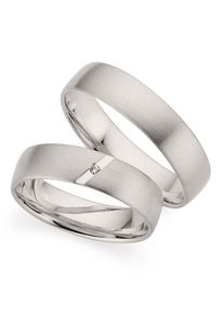 Phoenix PHÖNIX Damen Trauring "Schmuck Geschenk Silber 925 Trauring Ehering LIEBE versch. Varianten", 66, 0,01 ct SI = kleine Einschlüsse mit Brillant,