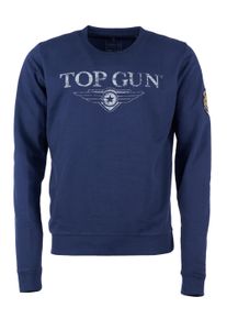 Top Gun Herren Sweater "TG20213005", blau, Gr. 4XL, Obermaterial: 100% Baumwolle / 100% Baumwolle, Sweatshirts