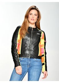 Maze Damen Lederjacke "Nebraska", schwarz, Gr. M, Obermaterial: 100% Lammleder / Futter: 100% Polyester, Jacken