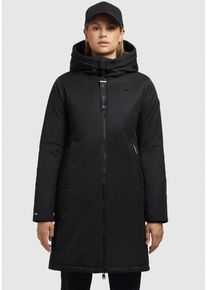Khujo Damen Wintermantel "LISAD", schwarz, modisch, Gr. XXL, unifarben, Web, Obermaterial: 100% Polyester. Futter: 100% Polyamid. Füllung: 100%