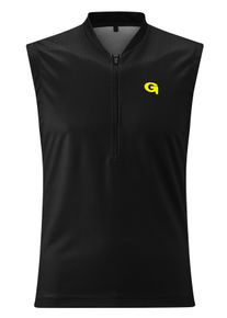 Gonso Herren Radtrikot "Almaro", schwarz, Gr. S, 100% Polyester, Trikots, Hohe Bewegungselastizität, schnell trocknend, atmungsaktiv