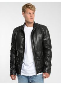 JCC Herren Lederjacke "3102241", schwarz, Gr. 48, Oberstoff: 100% Lammleder / Innenfutter oben: 100% Polyester / Innenfutter unten: 100% Baumwolle /