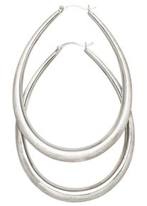 Jobo Damen Paar Creolen, Silber 925 (Sterlingsilber), silber, Silber 925 (Sterlingsilber), Ohrringe, 925 Silber