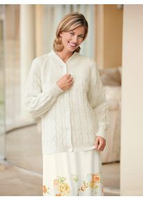 wäschepur WÄSCHEPUR Damen Strickjacke, Gr. 36, beige, 50% Wolle, 50% Polyacryl, unifarben, Strickjacken