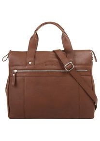 Betty Barclay Damen Shopper, braun, Leder, Strukturmuster, Taschen, echt Leder