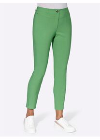 Inspirationen Damen Webhose, grün, Gr. 38, unifarben, 77% Viskose, 19% Polyamid, 4% Elasthan, Hosen