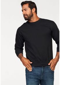 Herren Sweatshirt, schwarz, sportlich, Gr. XXL, Fruit of the Loom, unifarben, angeraute Sweatware, Obermaterial: 80% Baumwolle, 20% Polyester,