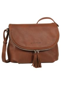 Tom Tailor Damen Umhängetasche "LARY", braun, Lederimitat, Taschen, Crossbody Bag mit modischen Quasten am Zipper