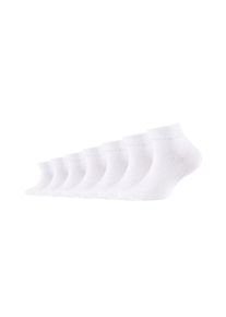 Camano Kinder Kurzsocken "Kurzsocken 7er Pack", Gr. 39, weiß, 69% Baumwolle 24% Polyamid 6% Polyester 1% Elasthan, uni, Socken