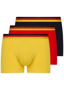 Bruno Banani Herren Retro Pants "Golden Goal", Gr. M, rot, Obermaterial: 93% Baumwolle, 7% Elasthan, unifarben mit Farbeinsätzen, Unterhosen, mit