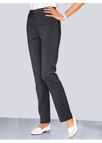 Classic Basics Damen Stretch-Hose, grau, Gr. 40, unifarben, 64% Polyester, 34% Viskose, 2% Elasthan, Hosen