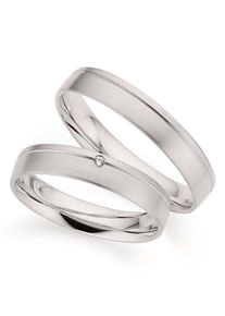 Phoenix PHÖNIX Trauring "Schmuck Geschenk Gold 333 Trauring Ehering LIEBE versch. Varianten", 63, ohne Brillant, Weißgold 333, 4,0mm, weiß, Weißgold 333,
