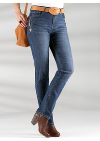 Casual Looks Damen 5-Pocket-Jeans, blau, Gr. 195, unifarben, 79% Baumwolle, 19% Polyester, 2% Elasthan, Jeans