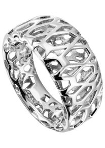 Jobo Damen Fingerring "Ring breit", 54, Silber 925 (Sterlingsilber), silber, Silber 925 (Sterlingsilber), Fingerringe, 925 Silber rhodiniert