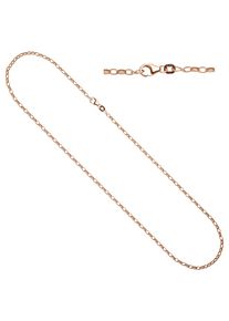 Jobo Damen Kette ohne Anhänger, Silber 925 (Sterlingsilber), L: 70cm, rosa, Silber 925 (Sterlingsilber), Halsketten, Ankerkette 925 Silber roségold