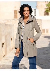 Inspirationen Damen Parka, braun, Gr. 40, unifarben, meliert, 100% Polyester, Jacken