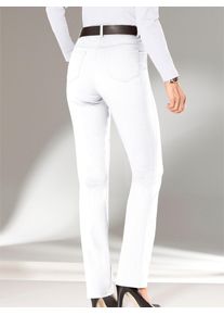 Casual Looks Damen 5-Pocket-Jeans, weiß, Gr. 185, unifarben, 98% Baumwolle, 2% Elasthan, Jeans