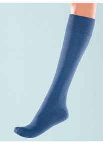 wäschepur WÄSCHEPUR Damen Socken, Gr. 3, blau, 90% Baumwolle, 8% Polyamid, 2% Elasthan, Socken