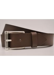 AnnaMatoni Damen Ledergürtel, braun, casual, Gr. 95, unifarben, Rindsleder, Gürtel, mit silberner Schließe