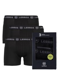 Lerros Herren Slip "Lerros Boxershorts im 3er Pack", Gr. S, schwarz, 95% Baumwolle, 5% Elasthan, Unterhosen