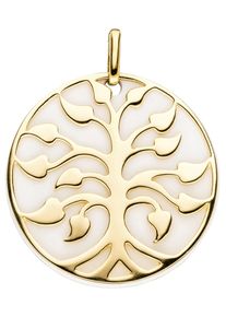 Jobo Damen Ketten-Anhänger "Anhänger Baum", Silber 925 (Sterlingsilber), gold, Silber 925 (Sterlingsilber), Schmuckanhänger, 925 Silber vergoldet mit