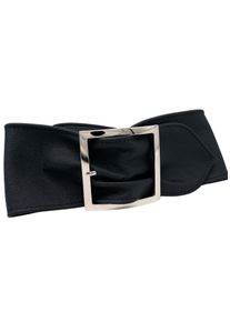 AnnaMatoni Damen Taillengürtel, blau, modisch,feminin,elegant, Gr. 115, unifarben, Leder, Gürtel, aus weichem genarbtem Leder