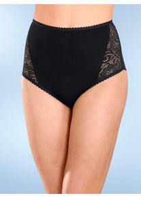 wäschepur WÄSCHEPUR Damen Taillenslip, Gr. 36, schwarz, 95% Baumwolle, 5% Elasthan, Unterhosen