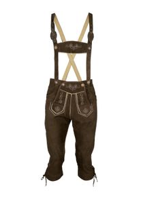 JCC Herren Trachtenhose "FRANZBERG", braun, Gr. 50, 100% Schweineleder, Hosen