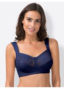 Miss Mary Of Sweden MISS MARY Damen Entlastungs-BH, Gr. 110, blau, 64% Baumwolle, 17% Polyamid, 13% Elasthan, 6% Polyester, BHs