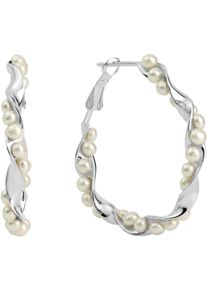 Firetti Damen Paar Creolen "Schmuck Geschenk Silber 925 Ohrschmuck Ohrringe", Silber 925 (Sterlingsilber)-Perlen, bunt, Silber 925 (Sterlingsilber),