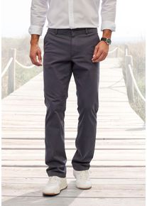 H.I.S. H.I.S Herren Chinohose "regular-fit", grau, casual, Gr. 32, unifarben, Web, Obermaterial: 98% Baumwolle, 2% Elasthan, Hosen, lange Hose, aus