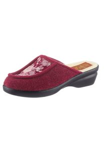 Schawos Damen Pantoffel, Gr. 38, rot, Textil, Schuhe