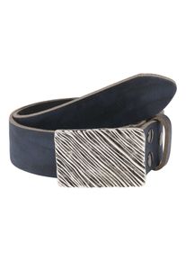 Damen Ledergürtel, blau, modisch,klassisch, Gr. 110, RETTUNGSRING BY SHOWROOM 019, Rindsleder, Gürtel, mit auswechselbarer Koppelschließe