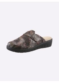 Belvida Damen Clog, Gr. 38, schwarz, Veloursleder, Basic, Schuhe