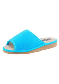 CLASSIC Damen Pantoffel, Gr. 38, blau, Textil, Schuhe