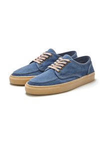 Herren Schnürschuh, AUTHENTIC LE JOGGER, Gr. 44, blau, Obermaterial: 80% Rindsleder, 20% Baumwolle. Decksohle: 100% Schweinsleder. Laufsohle: 100%