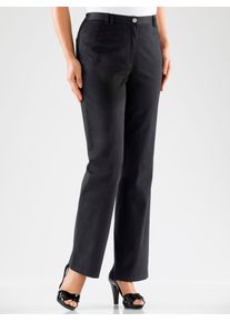 COSMA Damen Funktionshose, schwarz, Gr. 18, unifarben, 97% Baumwolle, 3% Elasthan, Hosen