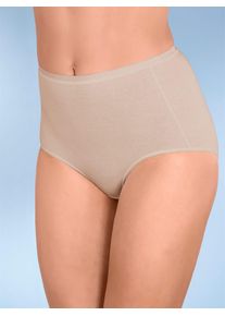 Nina von C. Damen Taillenslip, Gr. 40, beige, 93% Baumwolle, 7% Elasthan, Unterhosen