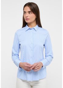 Eterna Damen Hemdbluse "REGULAR FIT", blau, modisch, Gr. 46, 69% cotton, 4% Elasthan, 27% Polyamid, Blusen