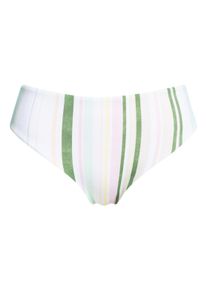 Roxy Damen Bikini-Hose "Sea & Waves Revo", weiß, Gr. XS, 87% Nylon, 13% Elasthan, Badehosen