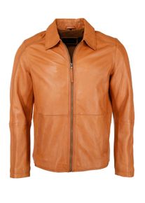 JCC Herren Bikerjacke "Bruma", braun, Gr. 52, Obermaterial: 100% Leder, Schaf / Futter: 100% Polyester / Taschenfutter: 100% Baumwolle, Jacken