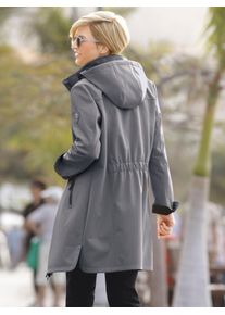 Casual Looks Damen Softshelljacke, grau, Gr. 40, unifarben, 94% Polyester, 6% Elasthan, Jacken
