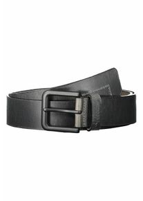 Lerros Damen Ledergürtel "Lerros Ledergürtel MATTHEW mit schwarzer Schließe", orange, Gr. 90, Leder, Gürtel